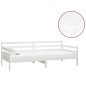 vidaXL Divano Letto con Materasso 90x200 cm Bianco in Legno di Pino vidaXL Divano Letto con Materasso 90x200 cm Bianco in Legno di Pino