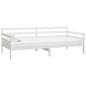 vidaXL Divano Letto con Materasso 90x200 cm Bianco in Legno di Pino vidaXL Divano Letto con Materasso 90x200 cm Bianco in Legno di Pino