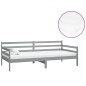vidaXL Divano Letto con Materasso 90x200 cm Grigio in Legno di Pino vidaXL Divano Letto con Materasso 90x200 cm Grigio in Legno di Pino
