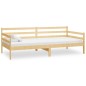 vidaXL Divano Letto con Materasso 90x200 cm Legno Massello di Pino vidaXL Divano Letto con Materasso 90x200 cm Legno Massello di Pino