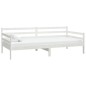 vidaXL Divano Letto con Materasso 90x200 cm Bianco in Legno di Pino vidaXL Divano Letto con Materasso 90x200 cm Bianco in Legno di Pino
