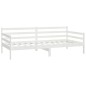 vidaXL Divano Letto con Materasso 90x200 cm Bianco in Legno di Pino vidaXL Divano Letto con Materasso 90x200 cm Bianco in Legno di Pino