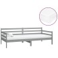 vidaXL Divano Letto con Materasso 90x200 cm Grigio in Legno di Pino vidaXL Divano Letto con Materasso 90x200 cm Grigio in Legno di Pino