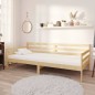 vidaXL Divano Letto con Materasso 90x200 cm Legno Massello di Pino vidaXL Divano Letto con Materasso 90x200 cm Legno Massello di Pino