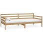 vidaXL Divano Letto con Materasso 90x200 cm Miele in Legno di Pino vidaXL Divano Letto con Materasso 90x200 cm Miele in Legno di Pino