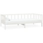 vidaXL Divano Letto con Materasso 90x200 cm Bianco in Legno di Pino vidaXL Divano Letto con Materasso 90x200 cm Bianco in Legno di Pino