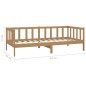 vidaXL Divano Letto con Materasso 90x200 cm ambra in Legno di Pino vidaXL Divano Letto con Materasso 90x200 cm ambra in Legno di Pino