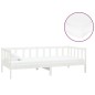vidaXL Divano Letto con Materasso 90x200 cm Bianco in Legno di Pino vidaXL Divano Letto con Materasso 90x200 cm Bianco in Legno di Pino