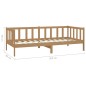vidaXL Divano Letto con Materasso 90x200 cm Miele in Legno di Pino vidaXL Divano Letto con Materasso 90x200 cm Miele in Legno di Pino