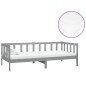 vidaXL Divano Letto con Materasso 90x200 cm Grigio in Legno di Pino vidaXL Divano Letto con Materasso 90x200 cm Grigio in Legno di Pino