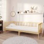 vidaXL Divano Letto con Materasso 90x200 cm Legno Massello di Pino vidaXL Divano Letto con Materasso 90x200 cm Legno Massello di Pino