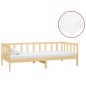 vidaXL Divano Letto con Materasso 90x200 cm Legno Massello di Pino vidaXL Divano Letto con Materasso 90x200 cm Legno Massello di Pino