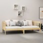 vidaXL Divano Letto con Materasso 90x200 cm Legno Massello di Pino vidaXL Divano Letto con Materasso 90x200 cm Legno Massello di Pino