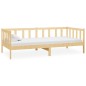 vidaXL Divano Letto con Materasso 90x200 cm Legno Massello di Pino vidaXL Divano Letto con Materasso 90x200 cm Legno Massello di Pino