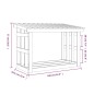 Portalegna Grigia 108x64,5x77 cm in Legno Massello di Pino Portalegna Grigia 108x64,5x77 cm in Legno Massello di Pino