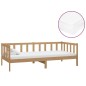 vidaXL Divano Letto con Materasso 90x200 cm Miele in Legno di Pino vidaXL Divano Letto con Materasso 90x200 cm Miele in Legno di Pino