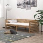 vidaXL Divano Letto con Materasso 90x200 cm Miele in Legno di Pino vidaXL Divano Letto con Materasso 90x200 cm Miele in Legno di Pino