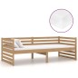 vidaXL Divano Letto con Materasso 90x200 cm Miele in Legno di Pino vidaXL Divano Letto con Materasso 90x200 cm Miele in Legno di Pino