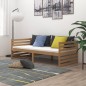 vidaXL Divano Letto con Materasso 90x200 cm Miele in Legno di Pino vidaXL Divano Letto con Materasso 90x200 cm Miele in Legno di Pino