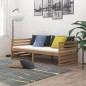 vidaXL Divano Letto con Materasso 90x200 cm Miele in Legno di Pino vidaXL Divano Letto con Materasso 90x200 cm Miele in Legno di Pino