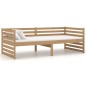 vidaXL Divano Letto con Materasso 90x200 cm Miele in Legno di Pino vidaXL Divano Letto con Materasso 90x200 cm Miele in Legno di Pino