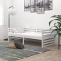 vidaXL Divano Letto con Materasso 90x200 cm Bianco in Legno di Pino vidaXL Divano Letto con Materasso 90x200 cm Bianco in Legno di Pino