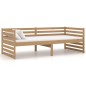 vidaXL Divano Letto con Materasso 90x200 cm Miele in Legno di Pino vidaXL Divano Letto con Materasso 90x200 cm Miele in Legno di Pino