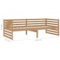 vidaXL Divano Letto con Materasso 90x200 cm Miele in Legno di Pino vidaXL Divano Letto con Materasso 90x200 cm Miele in Legno di Pino