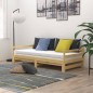 vidaXL Dormeuse Estraibile 2x(90x200) cm in Legno Massello di Pino vidaXL Dormeuse Estraibile 2x(90x200) cm in Legno Massello di Pino