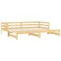 vidaXL Dormeuse Estraibile 2x(90x200) cm in Legno Massello di Pino vidaXL Dormeuse Estraibile 2x(90x200) cm in Legno Massello di Pino