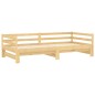 vidaXL Dormeuse Estraibile 2x(90x200) cm in Legno Massello di Pino vidaXL Dormeuse Estraibile 2x(90x200) cm in Legno Massello di Pino