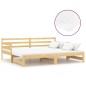 vidaXL Dormeuse Estraibile 2x(90x200) cm in Legno Massello di Pino
