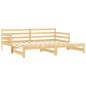 vidaXL Dormeuse Estraibile 2x(90x200) cm in Legno Massello di Pino