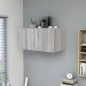 Armadietto da Parete Grigio Sonoma 80x39x40cm Legno Multistrato Armadietto da Parete Grigio Sonoma 80x39x40cm Legno Multistrato