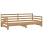 vidaXL Dormeuse Estraibile 2x(90x200) cm Miele in Massello di Pino