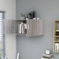 Armadietto da Parete Grigio Sonoma 80x39x40cm Legno Multistrato Armadietto da Parete Grigio Sonoma 80x39x40cm Legno Multistrato