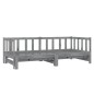 vidaXL Dormeuse Estraibile 2x(90x200) cm Grigia in Legno di Pino