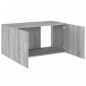 Armadietto da Parete Grigio Sonoma 80x39x40cm Legno Multistrato Armadietto da Parete Grigio Sonoma 80x39x40cm Legno Multistrato