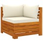 vidaXL Set Divani da Giardino 6 pz con Cuscini in Massello di Acacia vidaXL Set Divani da Giardino 6 pz con Cuscini in Massello di Acacia