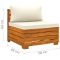 vidaXL Set Divani da Giardino 6 pz con Cuscini in Massello di Acacia vidaXL Set Divani da Giardino 6 pz con Cuscini in Massello di Acacia