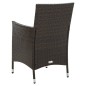 vidaXL Set Mobili da Giardino 3 pz Polyrattan Marrone vidaXL Set Mobili da Giardino 3 pz Polyrattan Marrone