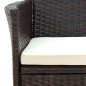 vidaXL Set Mobili da Giardino 3 pz Polyrattan Marrone vidaXL Set Mobili da Giardino 3 pz Polyrattan Marrone