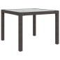 vidaXL Set Mobili da Giardino 3 pz Polyrattan Marrone vidaXL Set Mobili da Giardino 3 pz Polyrattan Marrone