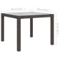 vidaXL Set Mobili da Giardino 3 pz Polyrattan Marrone vidaXL Set Mobili da Giardino 3 pz Polyrattan Marrone