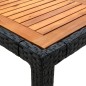 vidaXL Set Mobili da Giardino 9 pz con Cuscini in Polyrattan Nero vidaXL Set Mobili da Giardino 9 pz con Cuscini in Polyrattan Nero