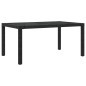 vidaXL Set Mobili da Giardino 5 pz con Cuscini in Polyrattan Nero