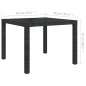 vidaXL Set Mobili da Giardino 3 pz con Cuscini in Polyrattan Nero vidaXL Set Mobili da Giardino 3 pz con Cuscini in Polyrattan Nero