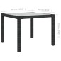 vidaXL Set da Pranzo da Giardino 5 pz con Cuscini in Polyrattan Nero vidaXL Set da Pranzo da Giardino 5 pz con Cuscini in Polyrattan Nero