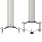 vidaXL Tenda da Sole Laterale Retrattile 140 x 300 cm Crema