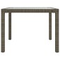 vidaXL Set da Pranzo per Esterni 3 pz con Cuscini in Polyrattan Grigio vidaXL Set da Pranzo per Esterni 3 pz con Cuscini in Polyrattan Grigio